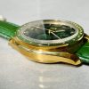 Speedmaster Moonwatch in Moonshine Gold YG RMF Best Edition Green Dial on Green Leather Strap Manual Chrono - Image 10