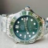 Seamaster Diver 300M SS/Green Ceramic Bezel ORF 1:1 Best Edition Green Dial on SS Bracelet A8800 - Image 8