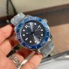 2018 Seamaster Diver 300M VSF 1:1 Best Edition Blue Ceramic Grey Dial on Silver Steel Strap A8800 V2 (Black Balance Wheel)