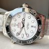 Seamaster Diver 300M SS VSF 1:1 Best Edition Black Bezel White Dial on SS Bracelet A8800 ( Extra Rubber Strap) - Image 8