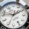 Seamaster Diver 300M SS VSF 1:1 Best Edition Black Bezel White Dial on SS Bracelet A8800 ( Extra Rubber Strap) - Image 5