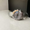Planet Ocean SEAMASTER Chronometer OMF SS Grey/Orange Polished Bezel Grey Dial on SS Bracelet A9900 (Black Balance Wheel) - Image 8