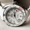 Planet Ocean SEAMASTER 39.5mm Olympic Games SS VSF 1:1 Best Edition White Dial on White Rubber Strap A8800 - Image 3