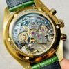 Speedmaster Moonwatch in Moonshine Gold YG RMF Best Edition Green Dial on Green Leather Strap Manual Chrono - Image 11