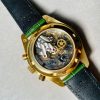 Speedmaster Moonwatch in Moonshine Gold YG RMF Best Edition Green Dial on Green Leather Strap Manual Chrono - Image 12