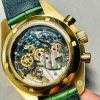 Speedmaster Moonwatch in Moonshine Gold YG RMF Best Edition Green Dial on Green Leather Strap Manual Chrono - Image 13