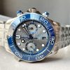 Seamaster 300M Chrono SS OMF 1:1 Best Edition Grey Dial on SS Bracelet A9900 - Image 5