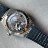 Constellation Black Ceramic SS SBF 1:1 Best Edition White Textured Dial on Black Gummy Strap A8900 - Image 12